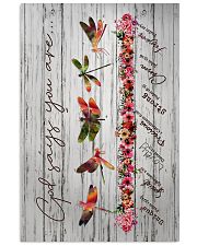 Dragonfly - God Say You Are - Canvas Vertical Poster tile