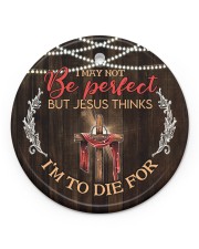 God - Cross Circle ornament - single (porcelain) front