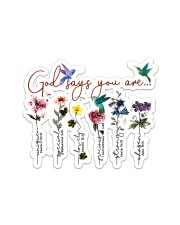 God - God Says You Are - Sticker Sticker - Single (Horizontal) front