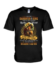 God - Daughter Of The King - Afro - T-Shirt V-Neck T-Shirt tile