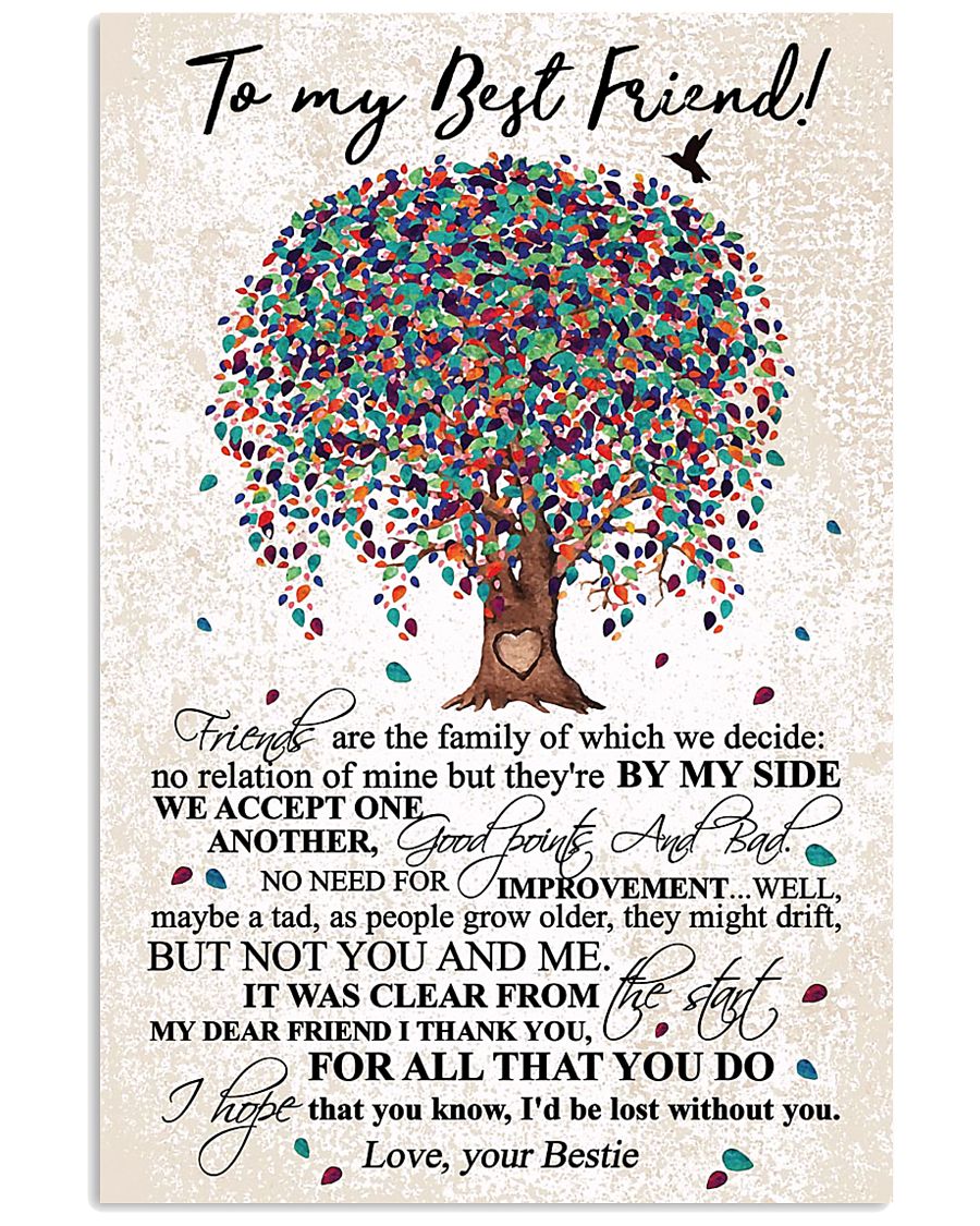 TO MY BEST FRIEND 16x24 Poster