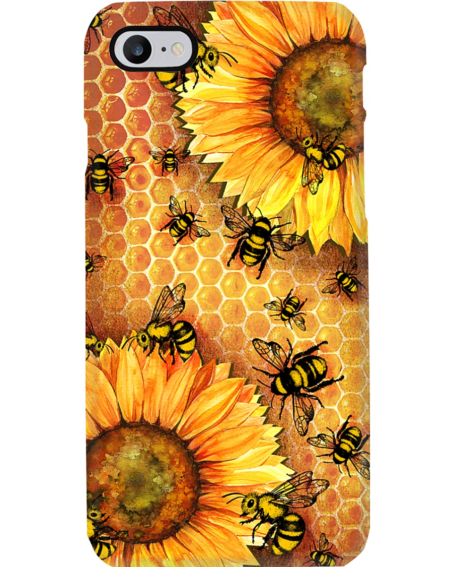 Honey Bee Sunflower Phone Case