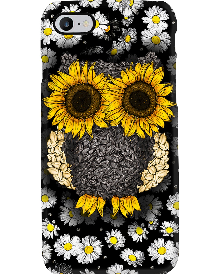 Daisy And Sunflower Owl Phone Case