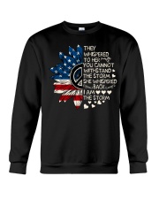 I Am The Storm Sunflower Crewneck Sweatshirt thumbnail