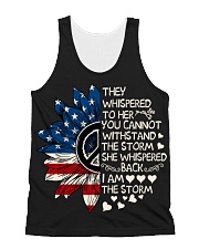 I Am The Storm Sunflower All-over Unisex Tank thumbnail