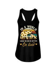 In A World Where You Can Be Anything Be Kind Ladies Flowy Tank thumbnail