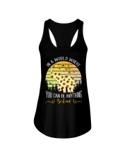 In A World Where You Can Be Anything Be Kind Ladies Flowy Tank thumbnail
