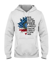 She Is Life Itself American Flag Sunflower Hooded Sweatshirt thumbnail