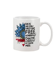 She Is Life Itself American Flag Sunflower Mug thumbnail