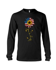 You Are My Sunshine Sunflower American Flag Long Sleeve Tee thumbnail