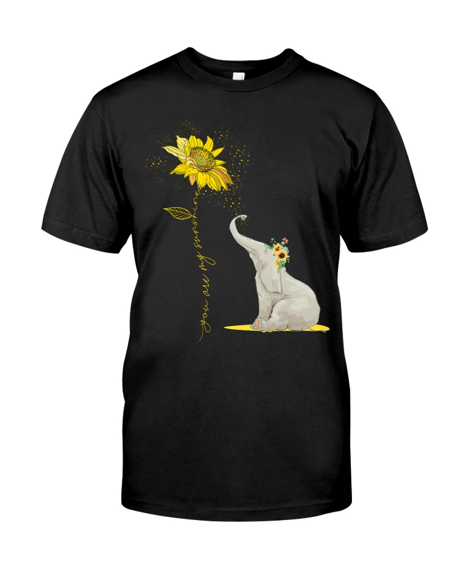 You Are My Sunshine Sunflower Elephant Classic T-Shirt