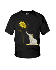 You Are My Sunshine Sunflower Elephant Youth T-Shirt thumbnail