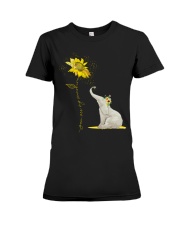 You Are My Sunshine Sunflower Elephant Premium Fit Ladies Tee thumbnail