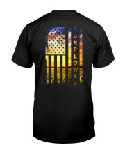 Sunflower Amrican Flag 4th July Back Classic T-Shirt thumbnail