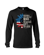 American Flag Sunflower Freedom Long Sleeve Tee thumbnail