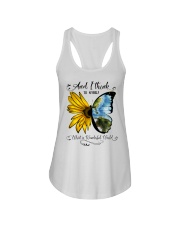 What A Wonderful World Sunflower Ladies Flowy Tank thumbnail