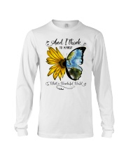 What A Wonderful World Sunflower Long Sleeve Tee thumbnail