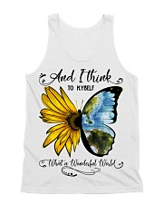 What A Wonderful World Sunflower All-over Unisex Tank thumbnail