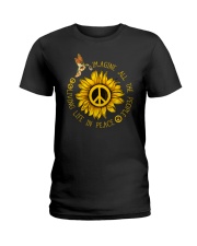 Imagine All The People Living Life In Peace Ladies T-Shirt thumbnail