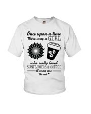 Sunflowers And Coffee Youth T-Shirt thumbnail