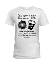 Sunflowers And Coffee Ladies T-Shirt thumbnail