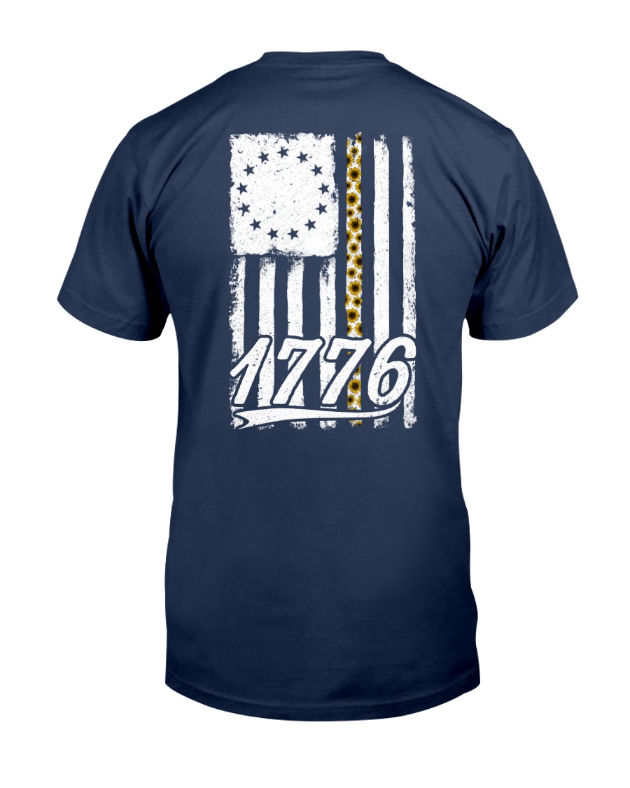 Betsy Ross Flag Sunflower 1776 Classic T-Shirt