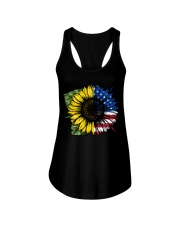 Sunflower American Flag Ladies Flowy Tank thumbnail