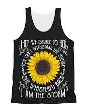 I Am The Storm Sunflower All-over Unisex Tank thumbnail