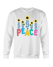Peace Sunflower Art Crewneck Sweatshirt thumbnail