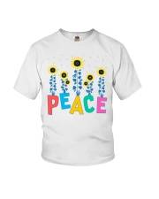 Peace Sunflower Art Youth T-Shirt thumbnail