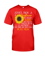 Advice From A Sunflower Classic T-Shirt front