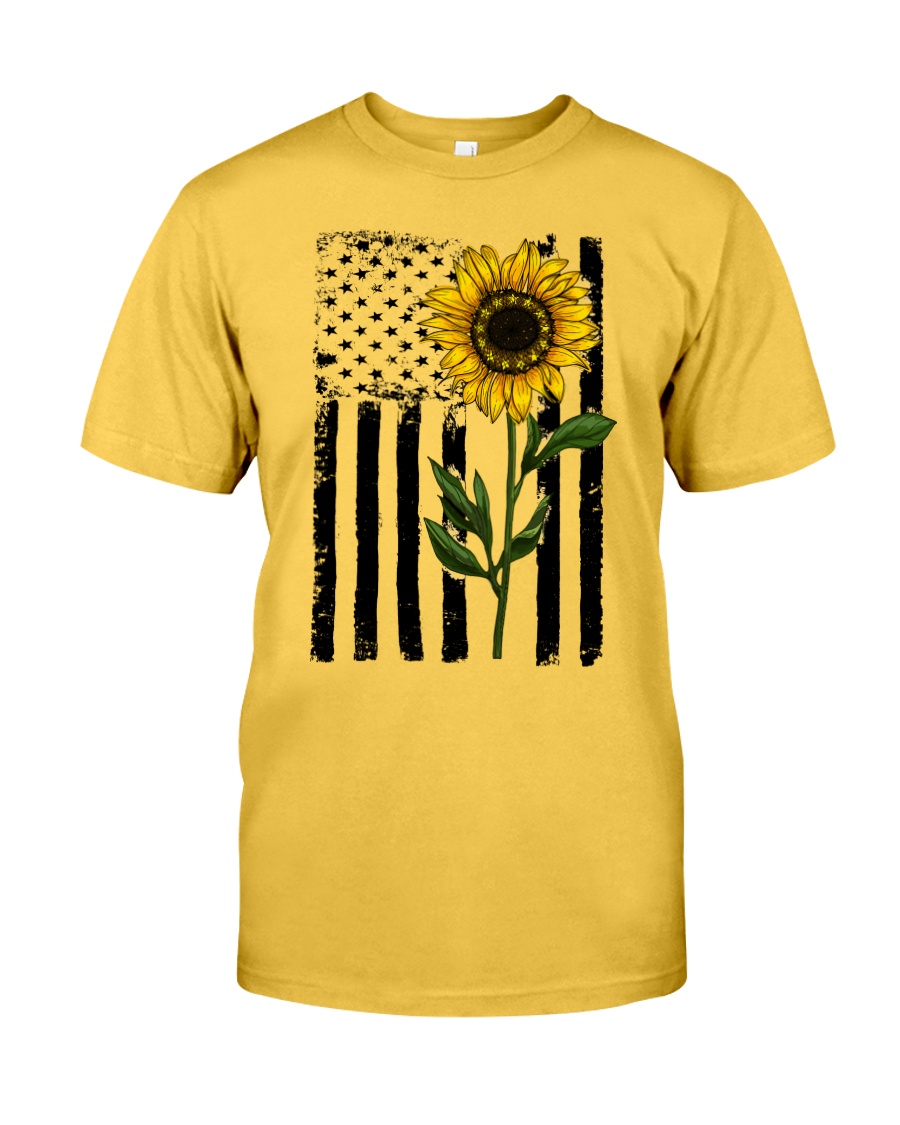 Betsy Ross American Flag Sunflower Classic T-Shirt