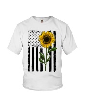 Betsy Ross American Flag Sunflower Youth T-Shirt thumbnail