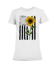 Betsy Ross American Flag Sunflower Premium Fit Ladies Tee thumbnail