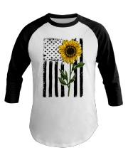 Betsy Ross American Flag Sunflower Baseball Tee thumbnail