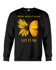 Sunflower Butterfly Let It Be Crewneck Sweatshirt thumbnail