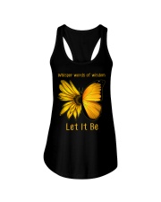 Sunflower Butterfly Let It Be Ladies Flowy Tank thumbnail