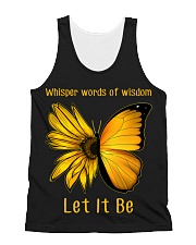 Sunflower Butterfly Let It Be All-over Unisex Tank thumbnail