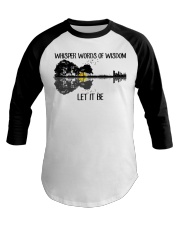 Whisper Words Of Wisdom Let It Be Guitar Lake Baseball Tee thumbnail