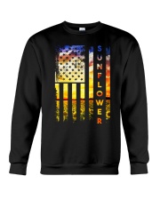 Sunflower American Flag Front No2 Crewneck Sweatshirt thumbnail