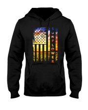 Sunflower American Flag Front No2 Hooded Sweatshirt thumbnail