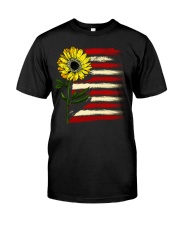 Sunflower USA Grunge Flag Classic T-Shirt front