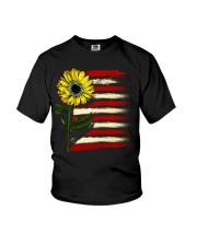Sunflower USA Grunge Flag Youth T-Shirt thumbnail
