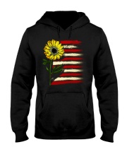 Sunflower USA Grunge Flag Hooded Sweatshirt thumbnail