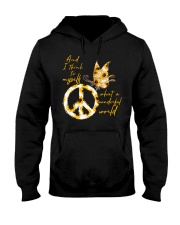 What A Wonderful World Butterfly Sunflower Hooded Sweatshirt thumbnail