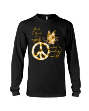 What A Wonderful World Butterfly Sunflower Long Sleeve Tee thumbnail