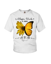 Whisper Words Of Wisdom Let It Be Sunflower Youth T-Shirt thumbnail