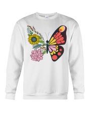 Flowers Butterfly Crewneck Sweatshirt thumbnail