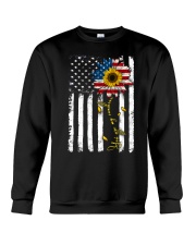 American Flag You're My Sunshine Sunflower Crewneck Sweatshirt thumbnail