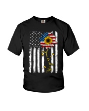 American Flag You're My Sunshine Sunflower Youth T-Shirt thumbnail